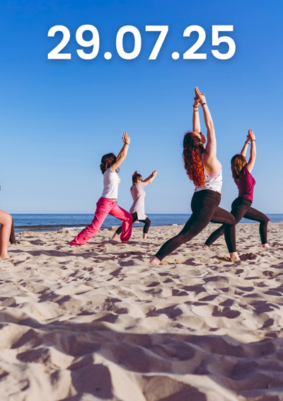 Yoga på stranden